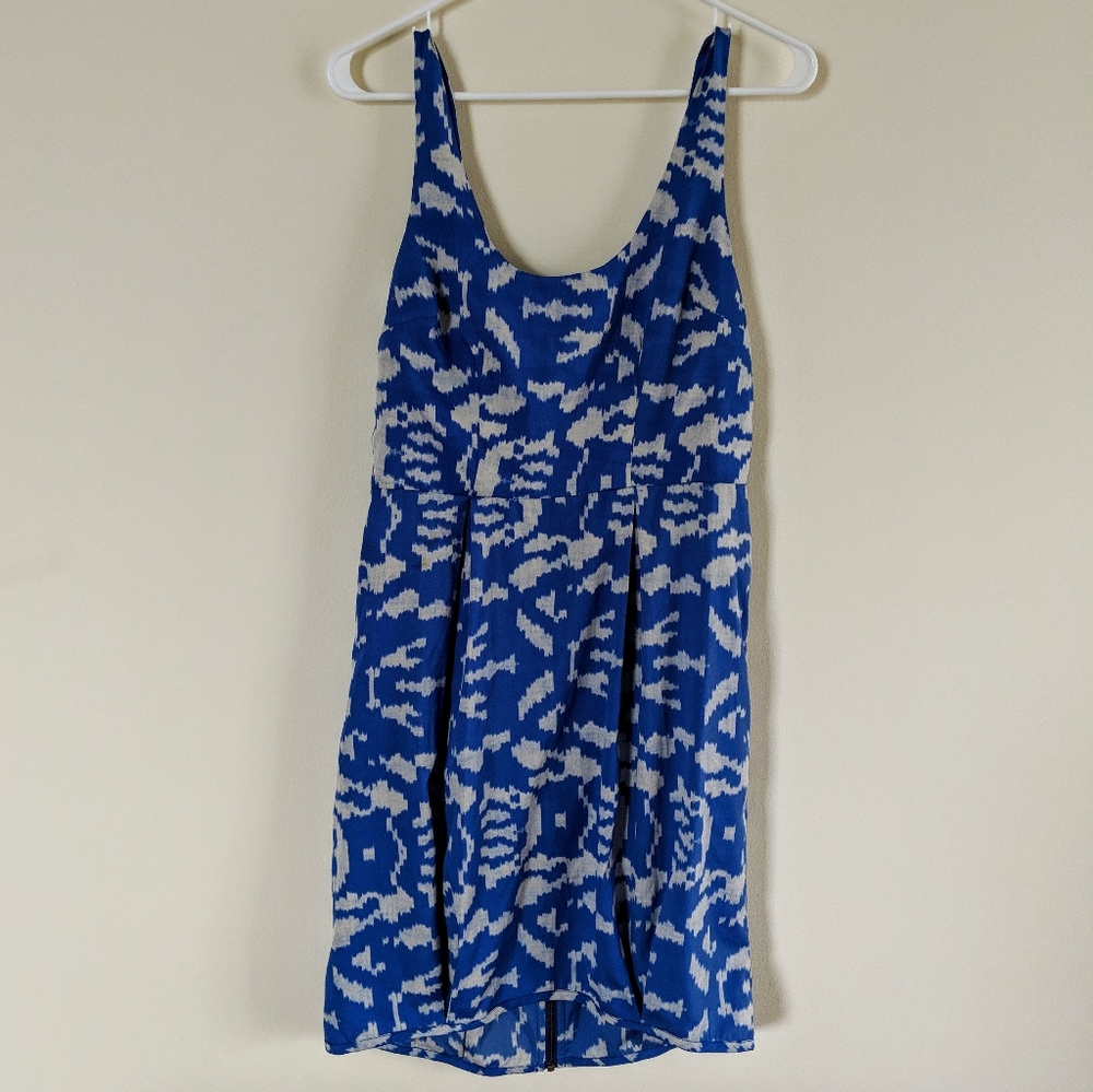 Urban Outfitters blue graphic sleeveless dress, 8